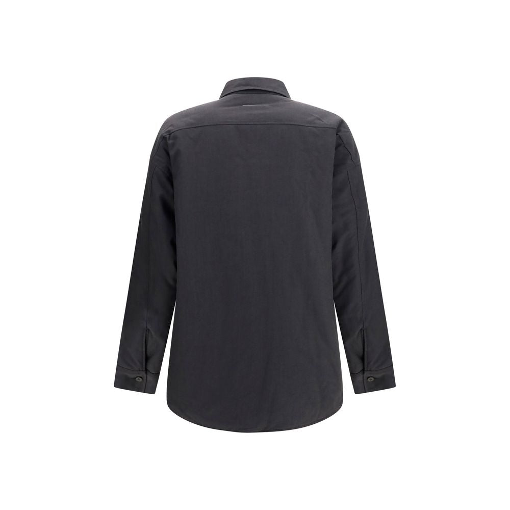 MM6 Gray Wool Oves Aries Shirt | Regal Royce