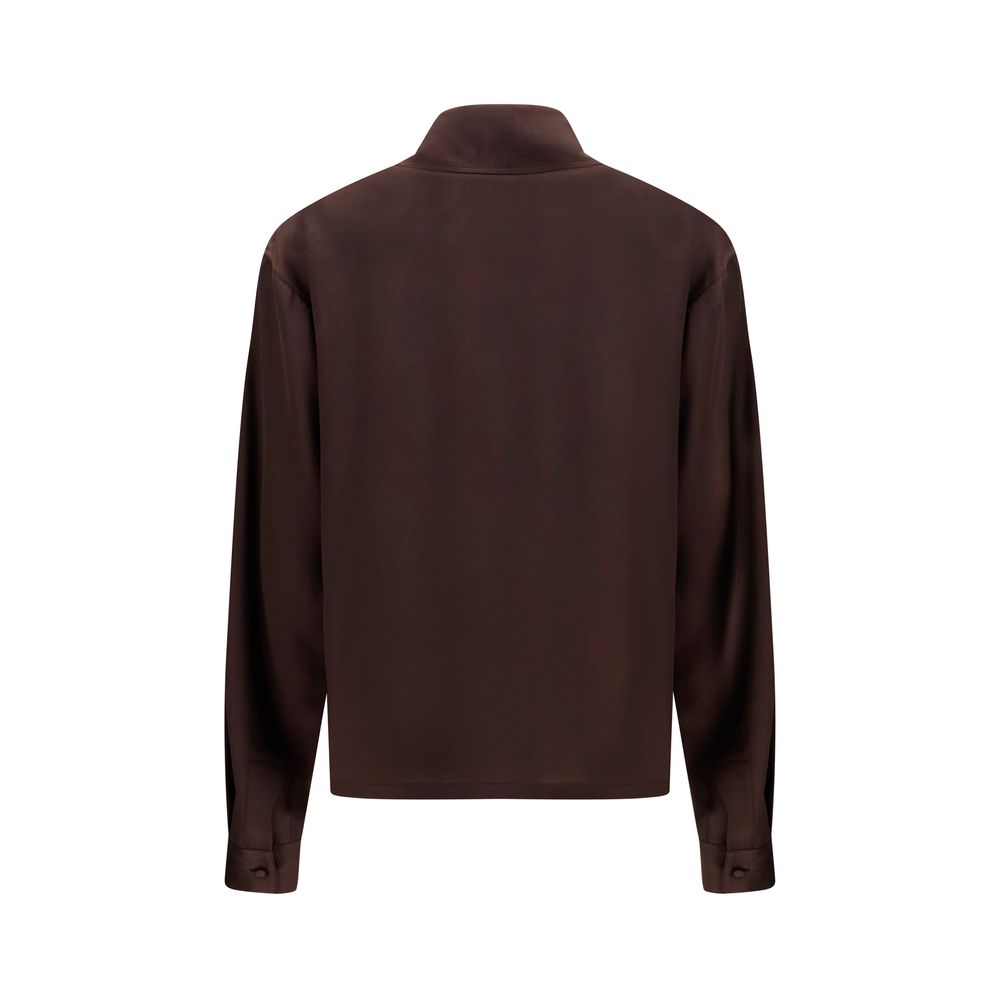 Tom Ford Brown Silk Dress Shirt | Regal Royce