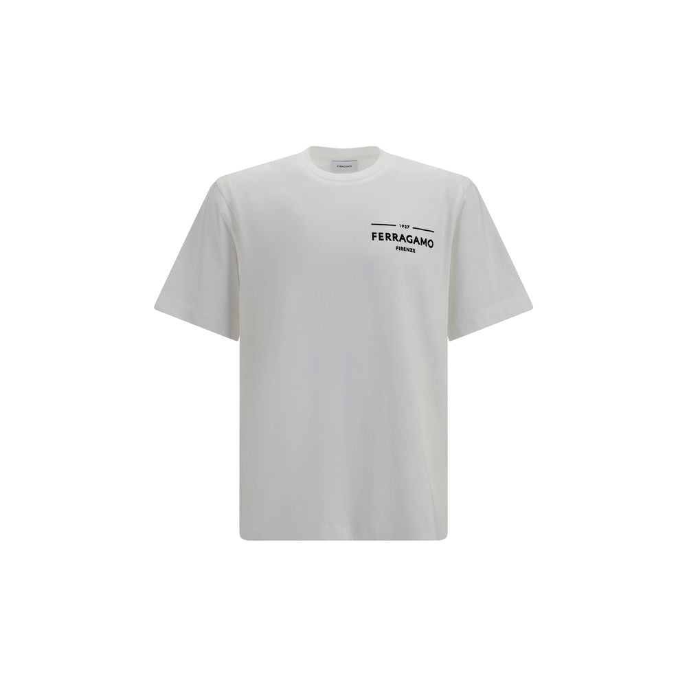 Ferragamo White Cotton T-Shirt | Regal Royce
