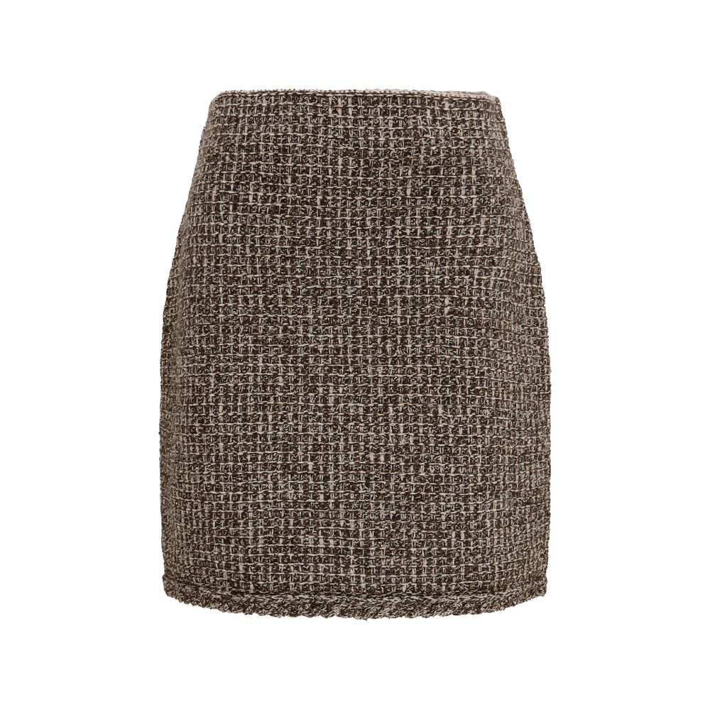 Fabiana Filippi Brown Polyamide Mini Skirt | Regal Royce