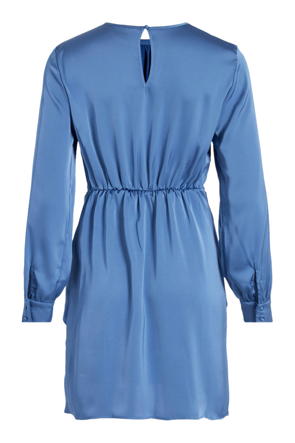 Vila Clothes Blue Polyester Short Dress | Regal Royce