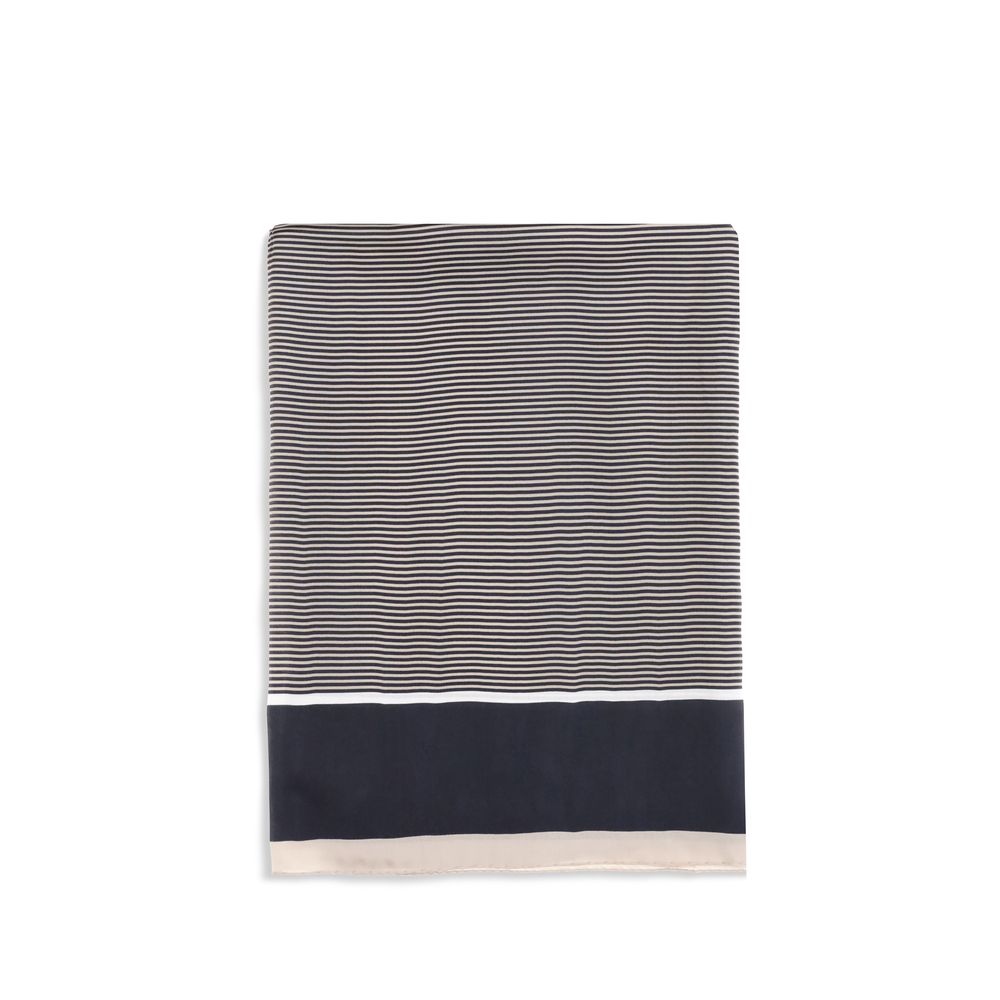 Saint Laurent Blue Silk Scarf | Regal Royce