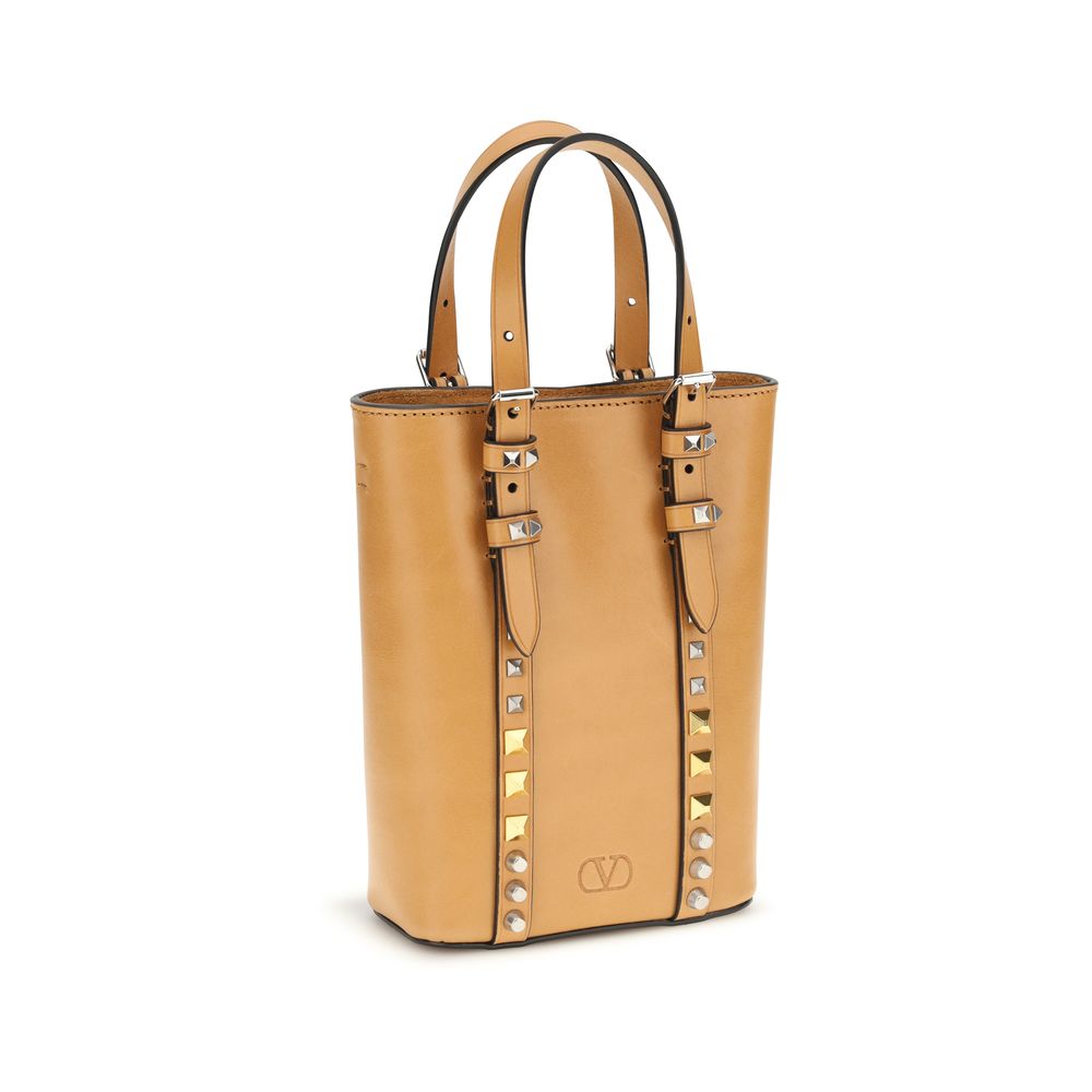 Valentino Garavani Beige Calf Leather Bos Taurus Shoulder Bag | Regal Royce