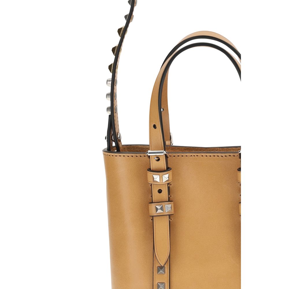 Valentino Garavani Beige Calf Leather Bos Taurus Shoulder Bag | Regal Royce