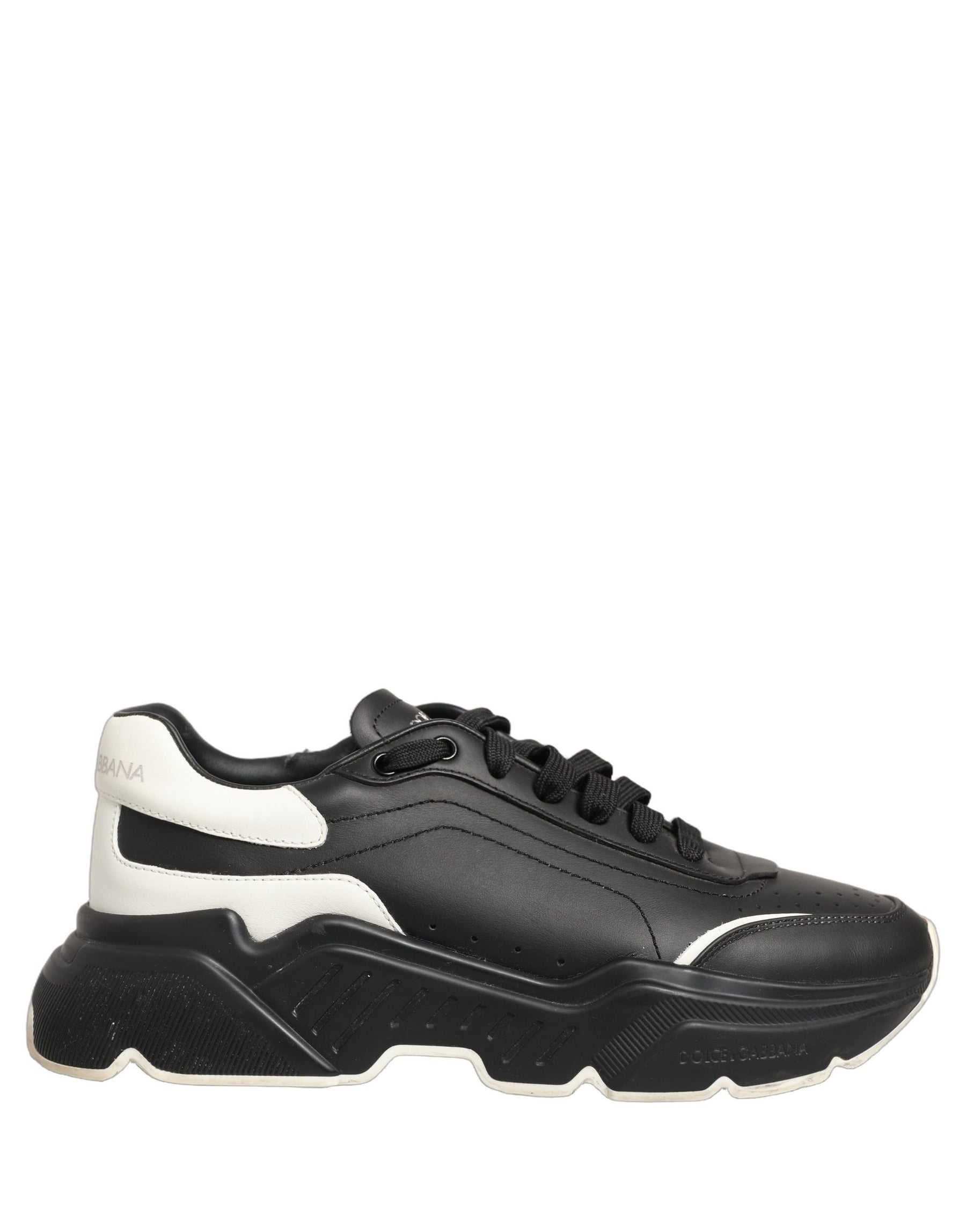 Dolce & Gabbana Black White Daymaster Low Top Sneakers Shoes | Regal Royce