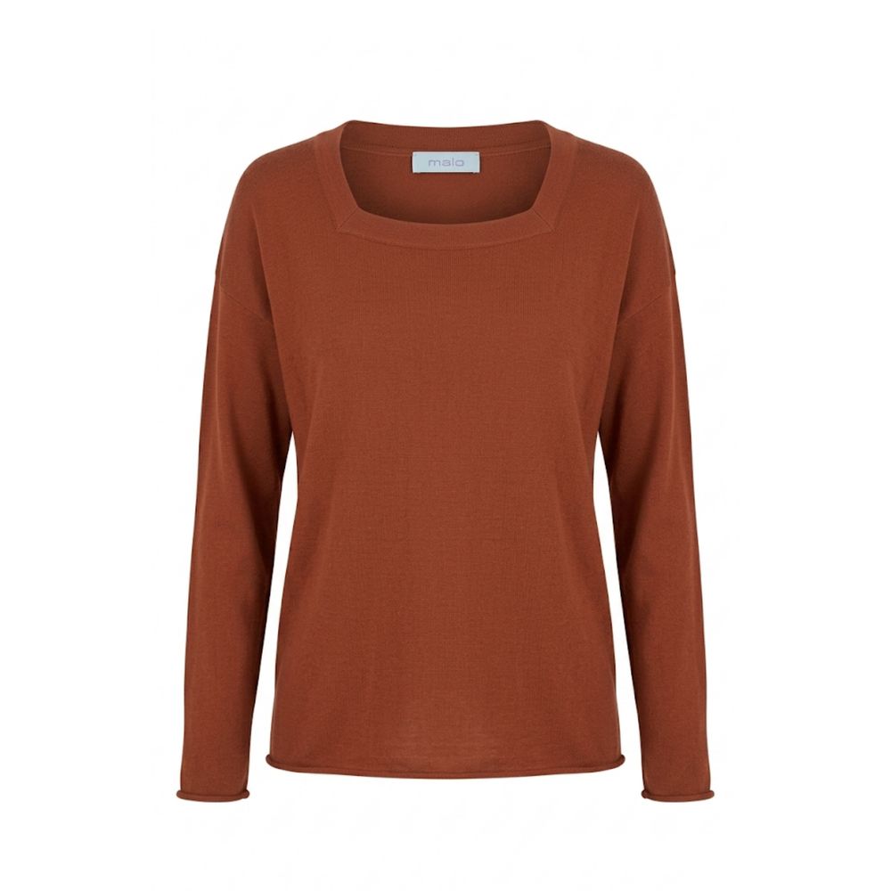 Malo Brown Cotton Women's Sweater | Regal Royce