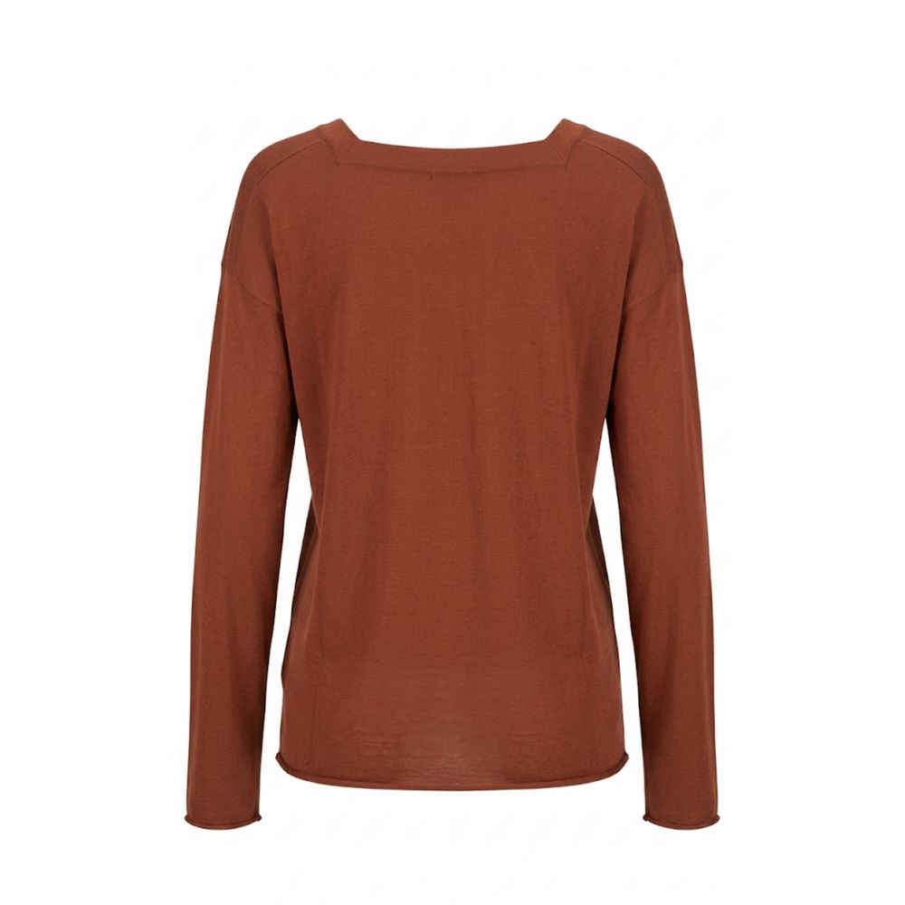 Malo Brown Cotton Women's Sweater | Regal Royce