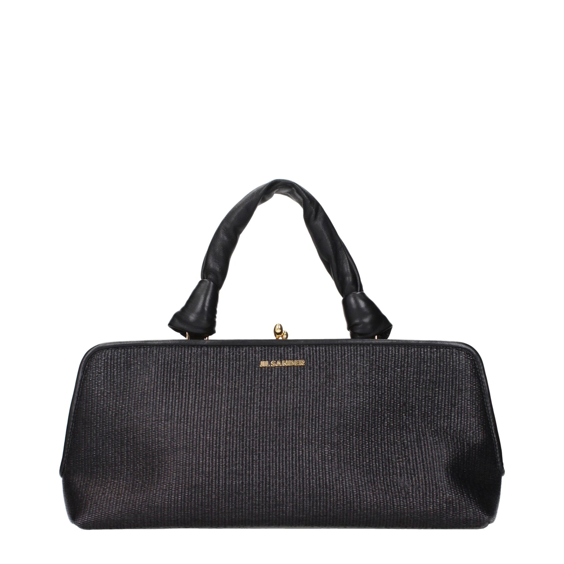 Jil Sander Black Raffia Handbag | Regal Royce