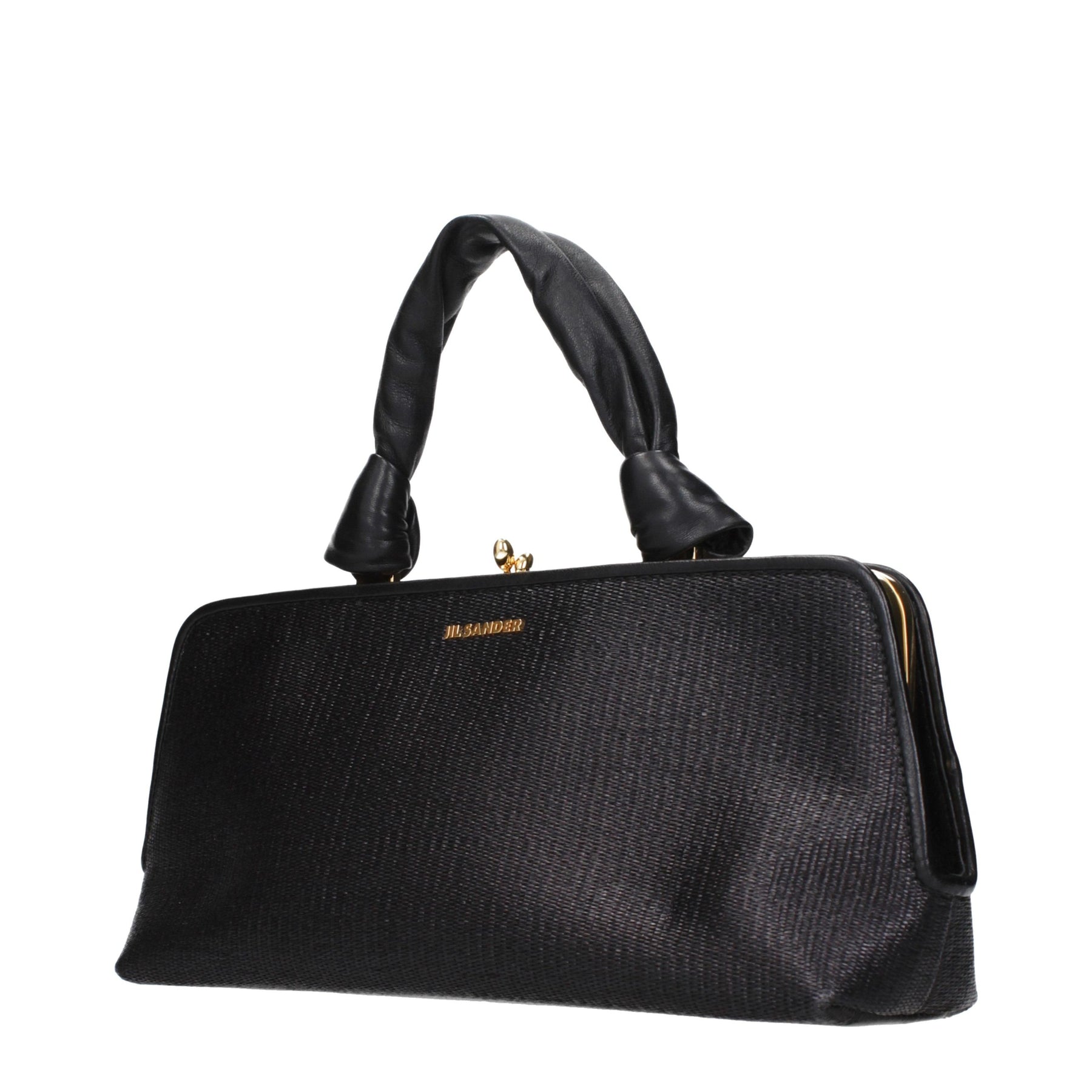 Jil Sander Black Raffia Handbag | Regal Royce