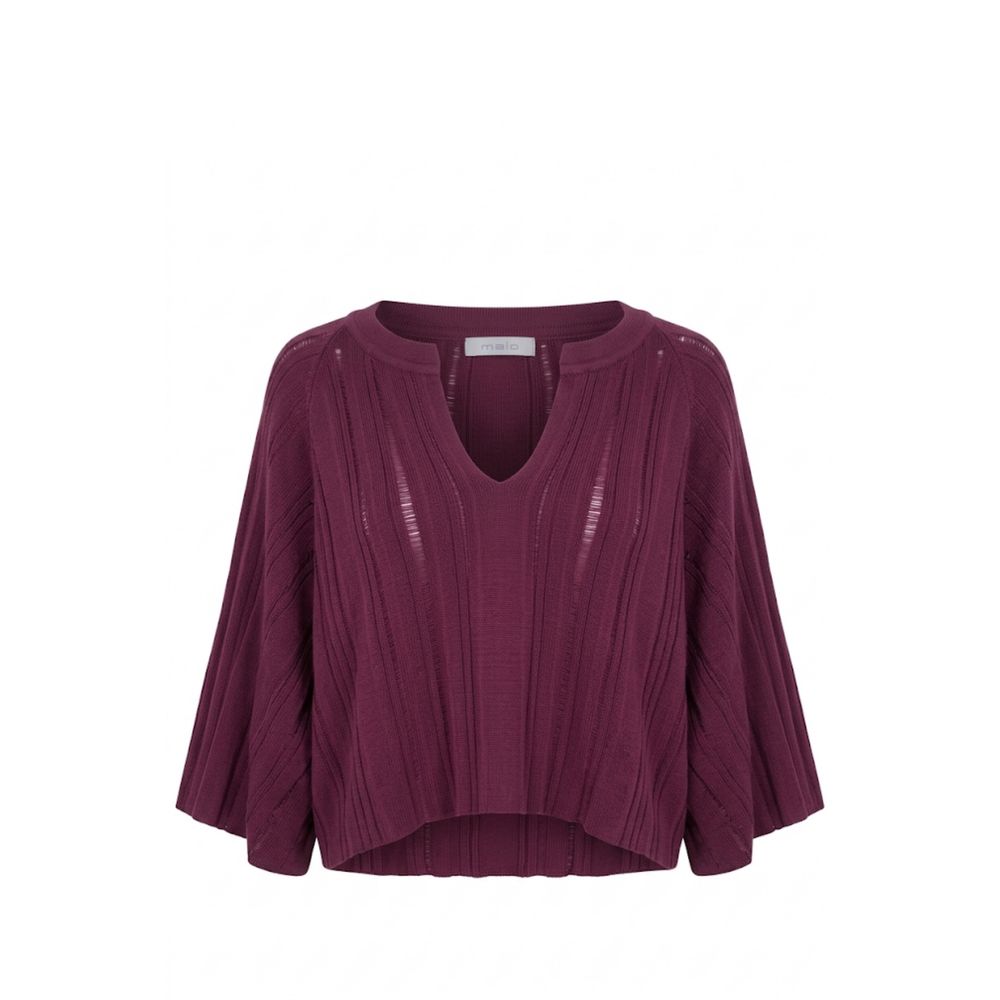 Malo Purple Cotton Women Sweater | Regal Royce