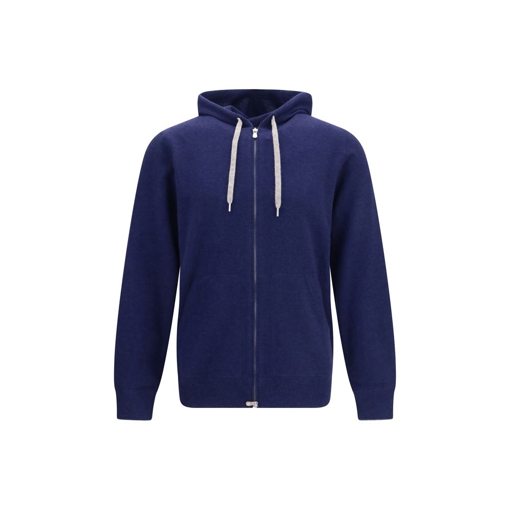 Brunello Cucinelli Blue Cashmere Sweatshirt | Regal Royce