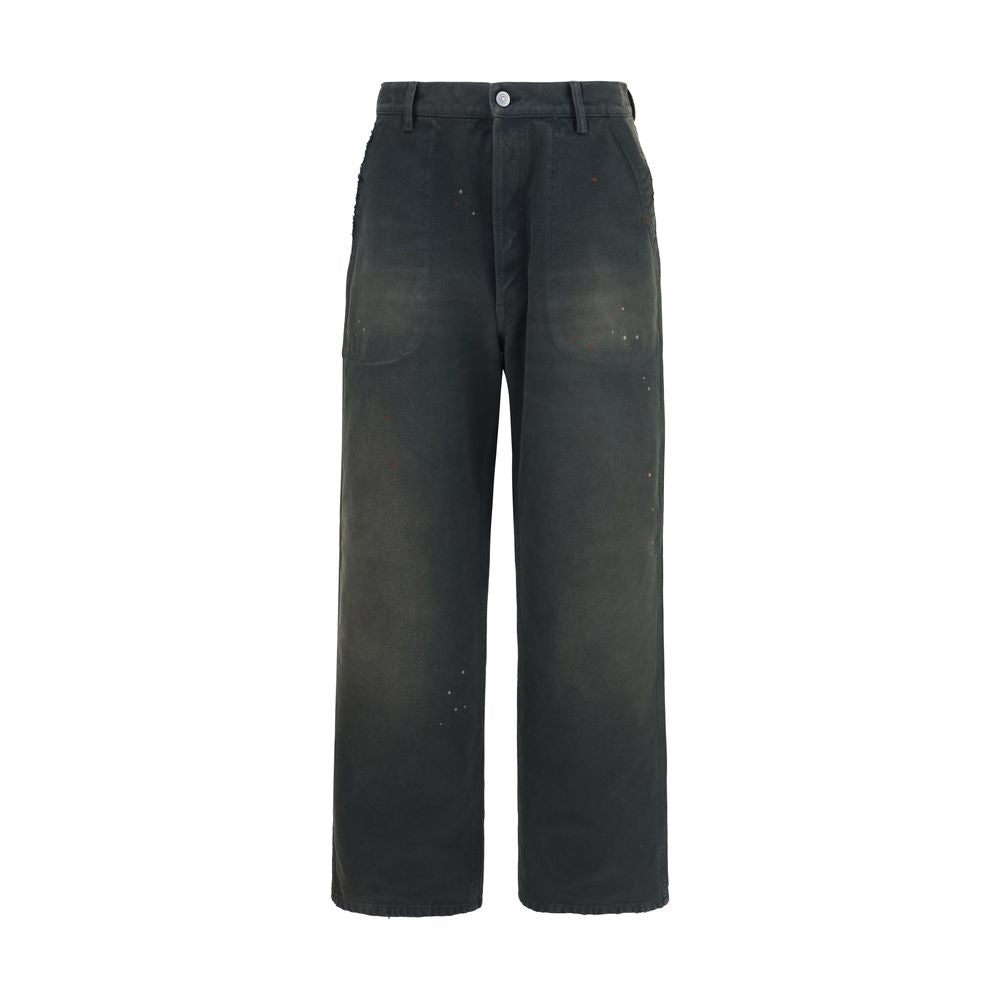 Maison Margiela Gray Cotton Casual Pants | Regal Royce
