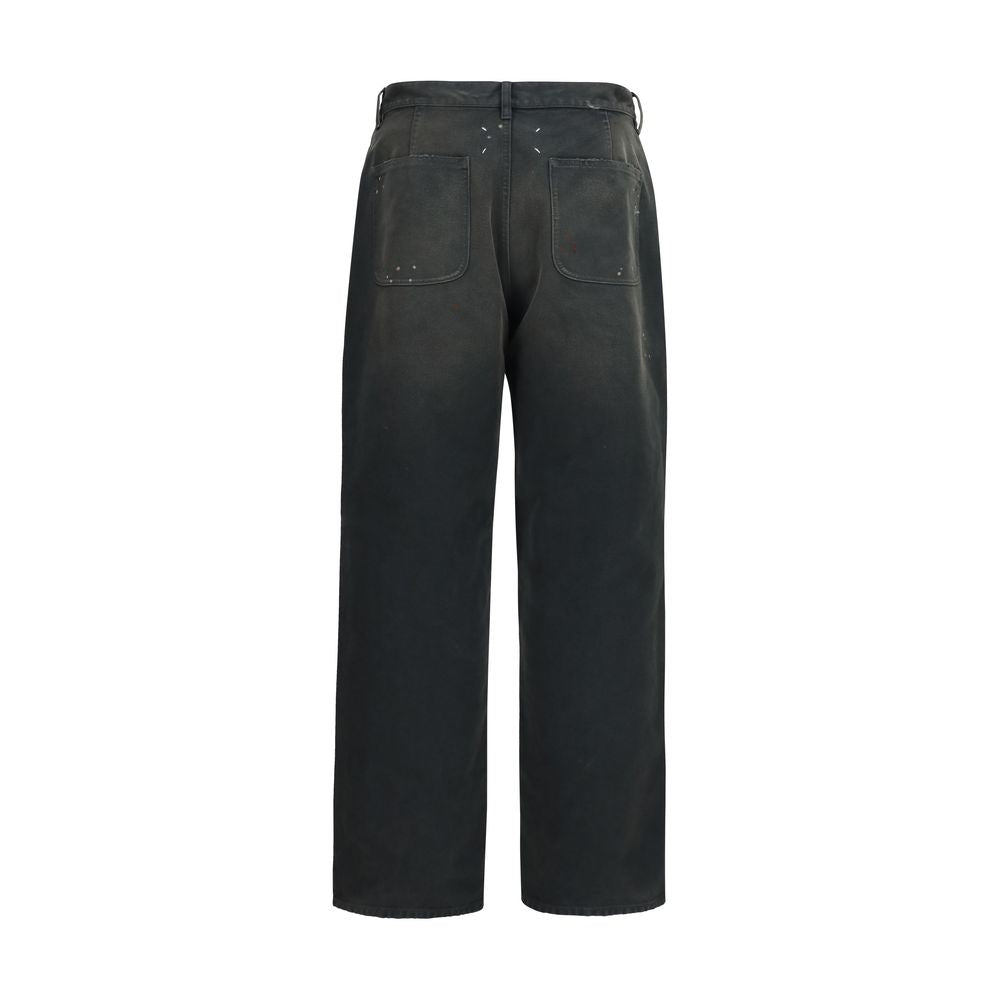 Maison Margiela Gray Cotton Casual Pants | Regal Royce