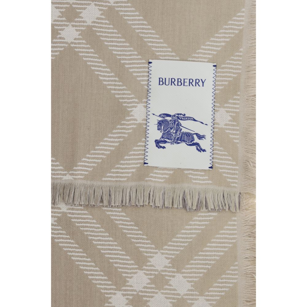 Burberry Beige Wool Oves Aries Scarf | Regal Royce