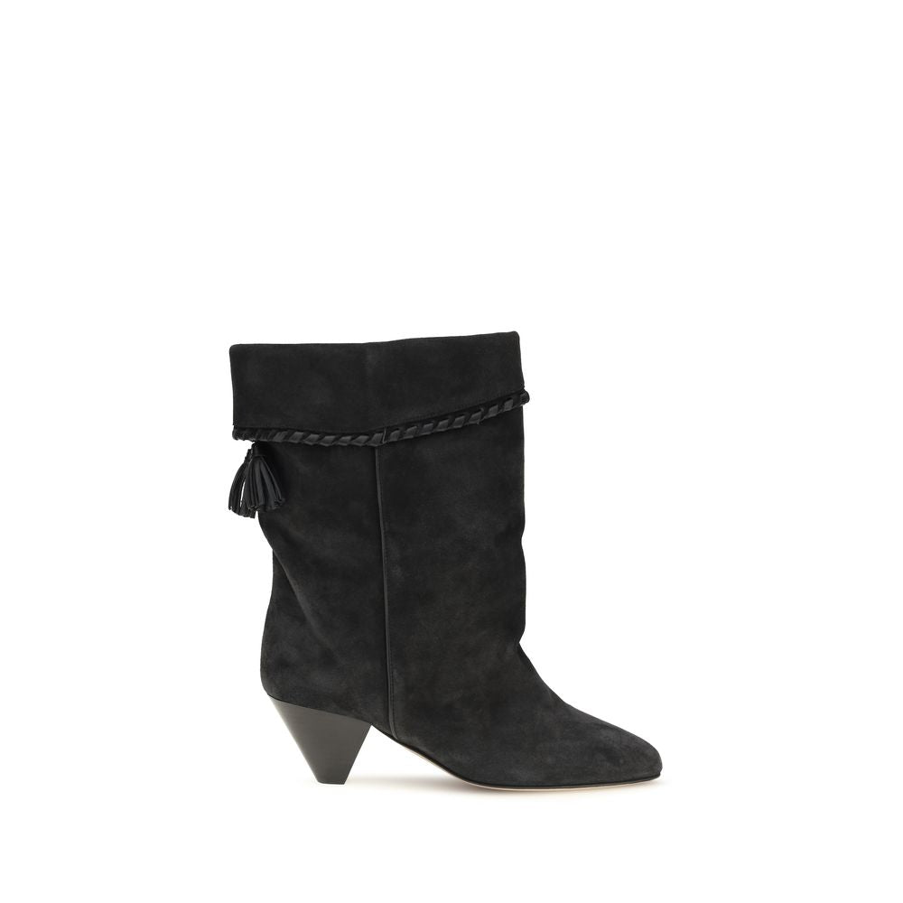 Isabel Marant Black Calf Leather Bos Taurus Boots | Regal Royce