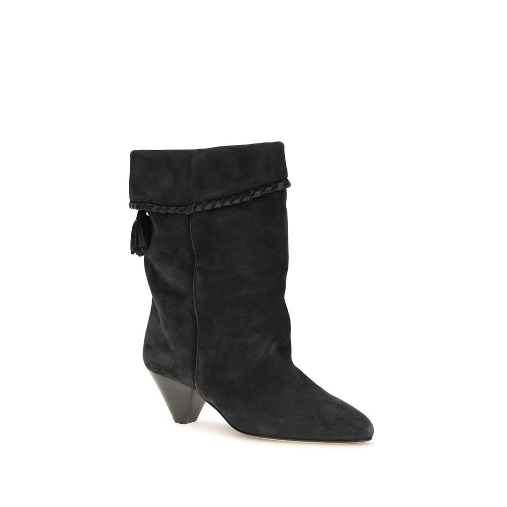 Isabel Marant Black Calf Leather Bos Taurus Boots | Regal Royce