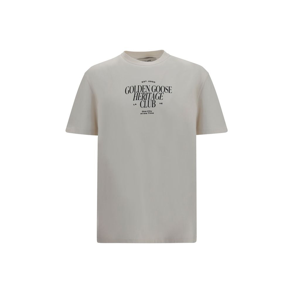 Golden Goose White Cotton T-Shirt | Regal Royce
