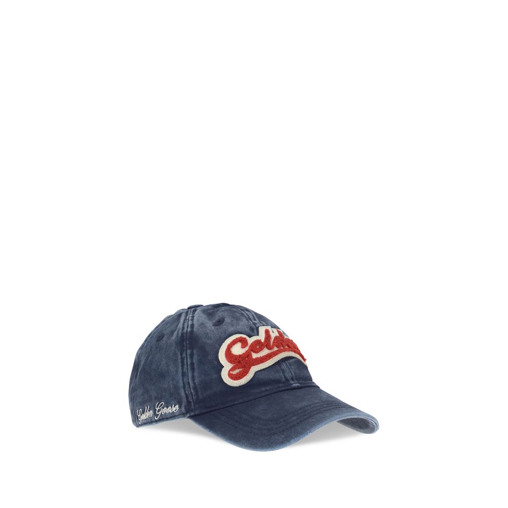 Golden Goose Blue Cotton Cap (Baseball Hat) | Regal Royce