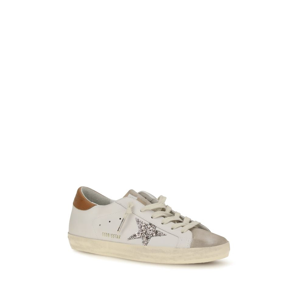 Golden Goose White Calf Leather Bos Taurus Low Top Sneakers | Regal Royce