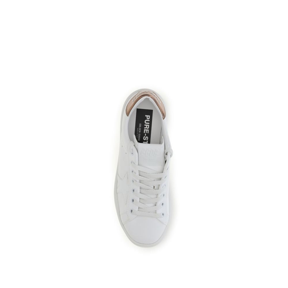 Golden Goose White Calf Leather Bos Taurus Low Top Sneakers | Regal Royce