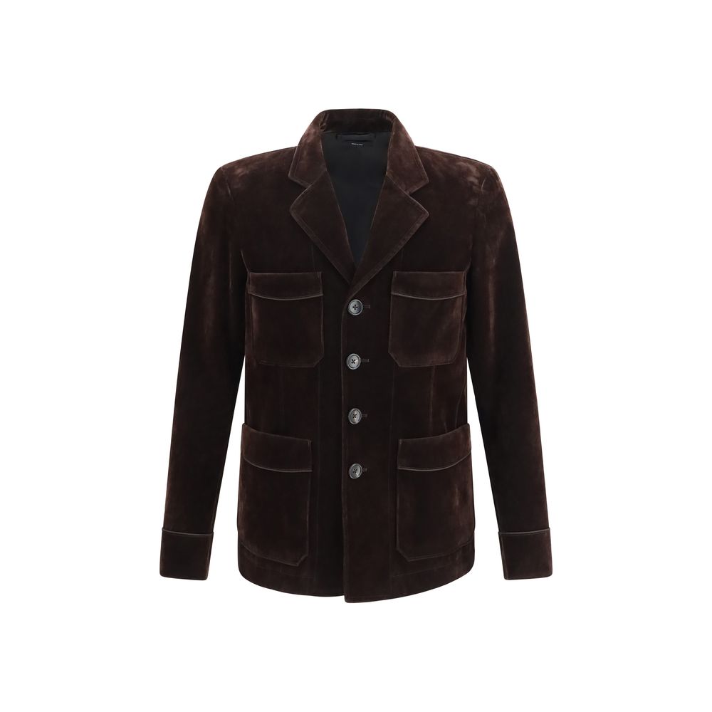 Tom Ford Brown Cotton Blazer | Regal Royce