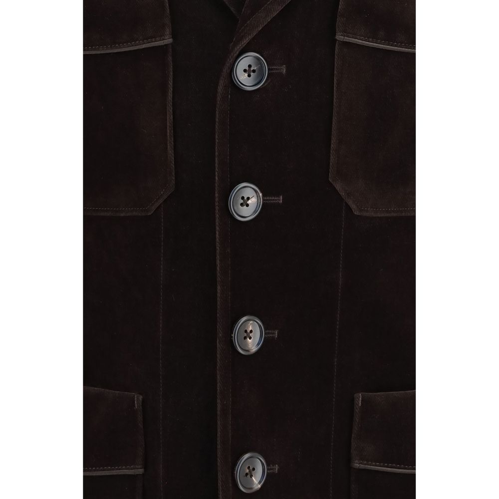 Tom Ford Brown Cotton Blazer | Regal Royce