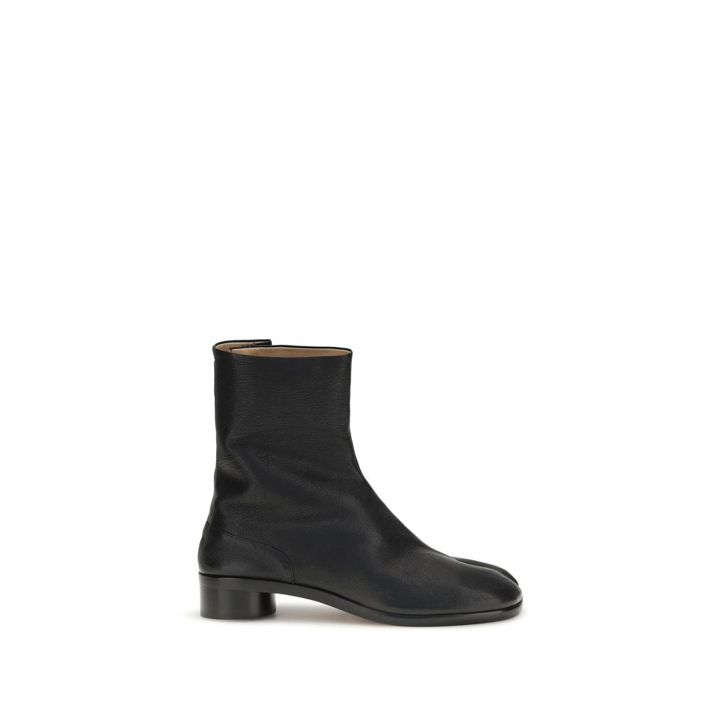 Maison Margiela Black Calf Leather Bos Taurus Ankle Boots | Regal Royce