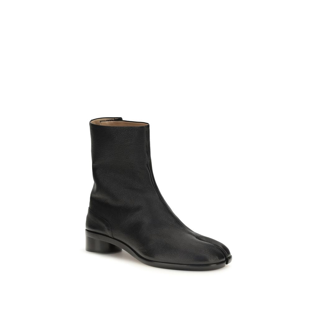 Maison Margiela Black Calf Leather Bos Taurus Ankle Boots | Regal Royce