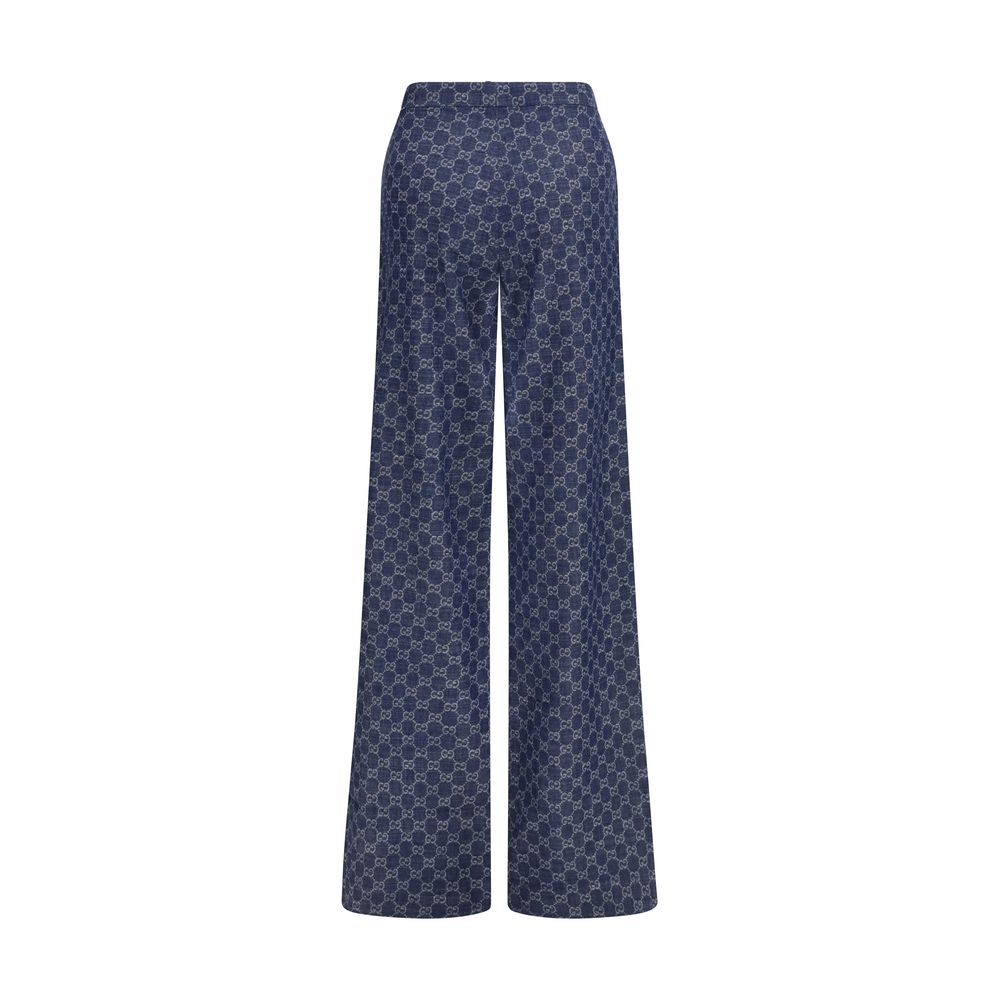 Gucci Blue Cotton Casual Pants | Regal Royce