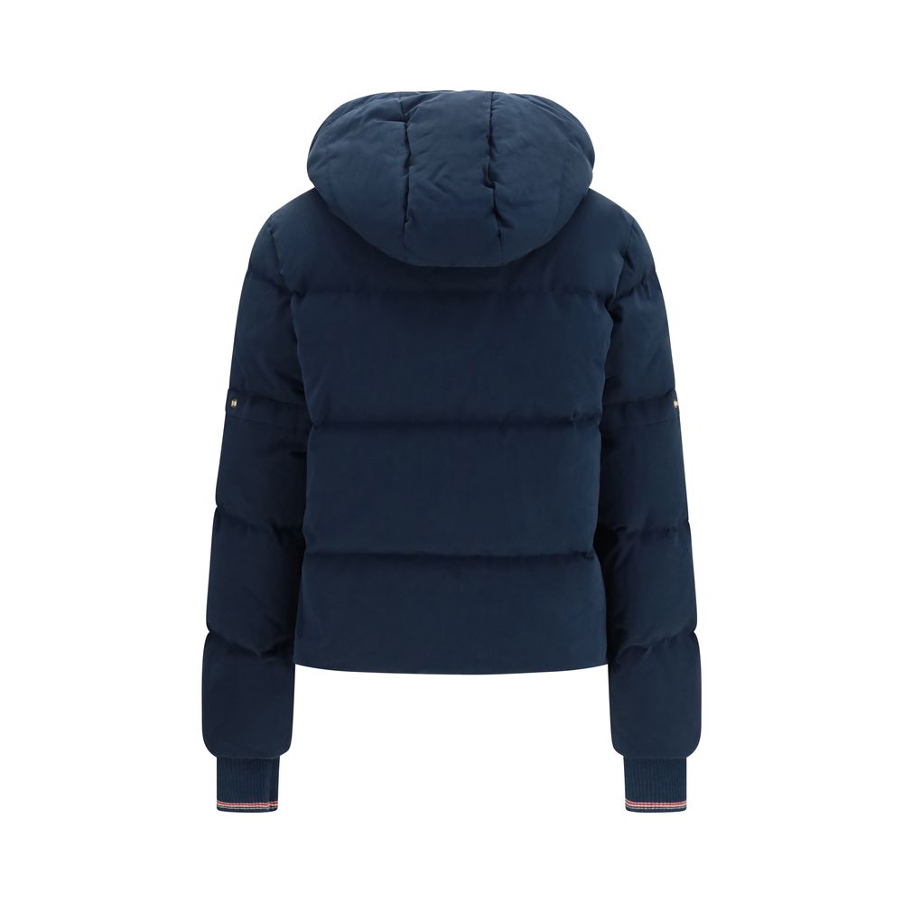 Thom Browne Blue Cotton Full-Length Jacket | Regal Royce