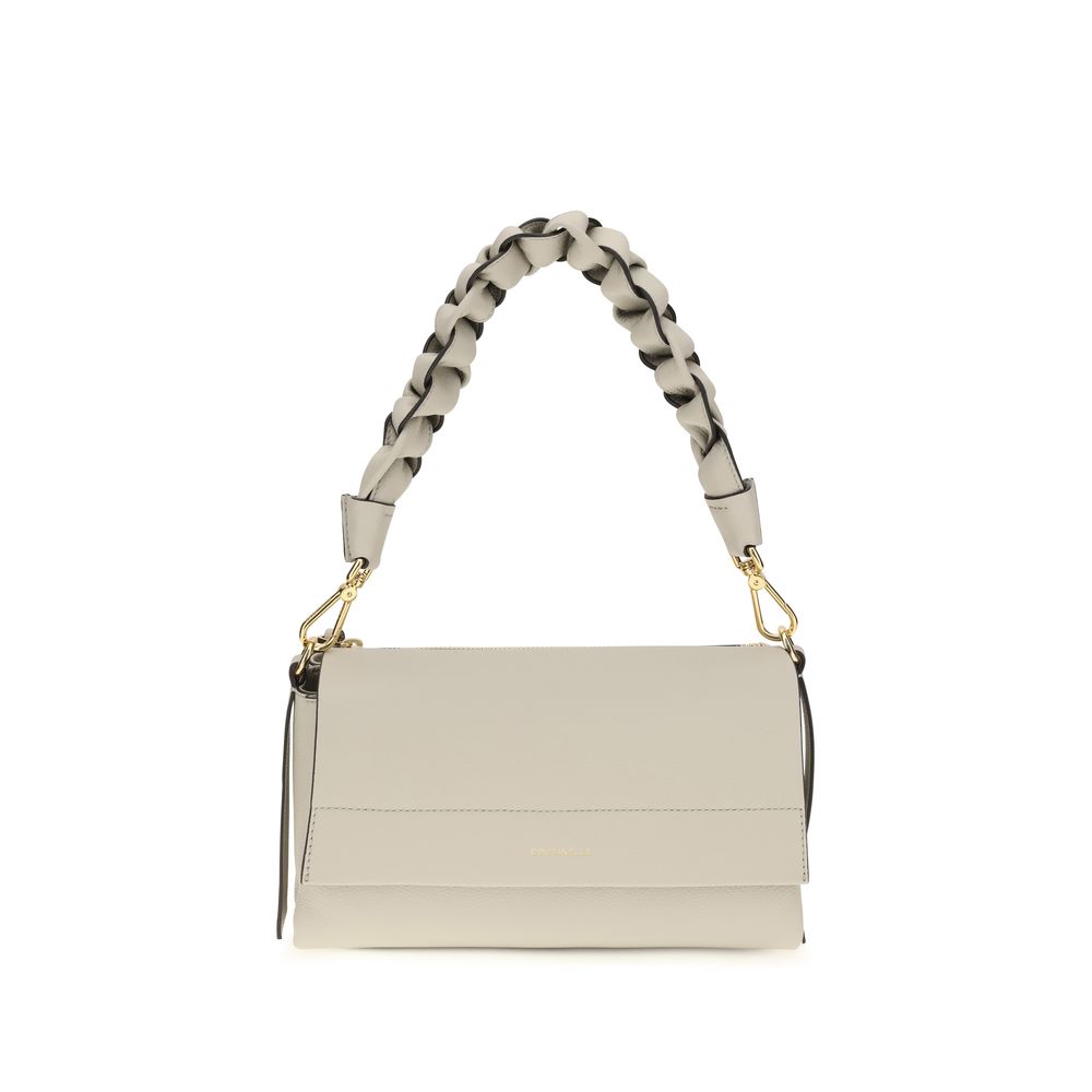 Coccinelle Beige Calf Leather Bos Taurus Shoulder Bag | Regal Royce