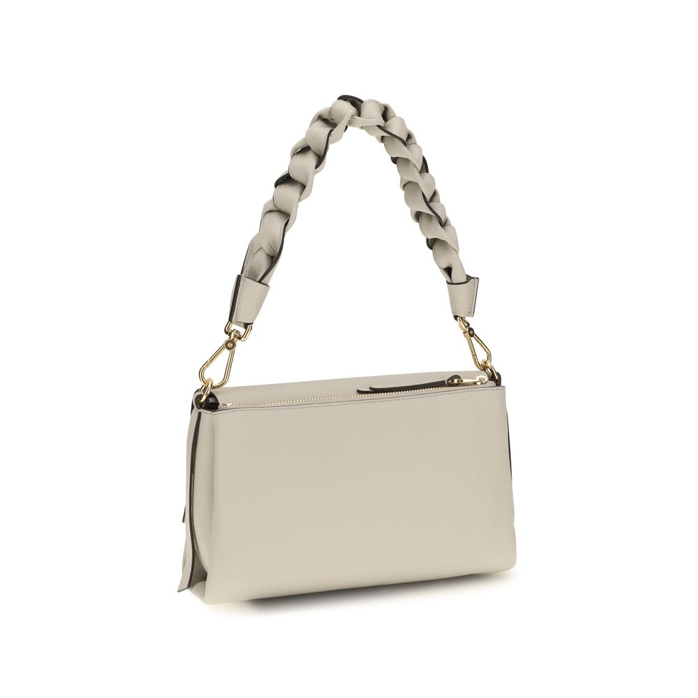 Coccinelle Beige Calf Leather Bos Taurus Shoulder Bag | Regal Royce
