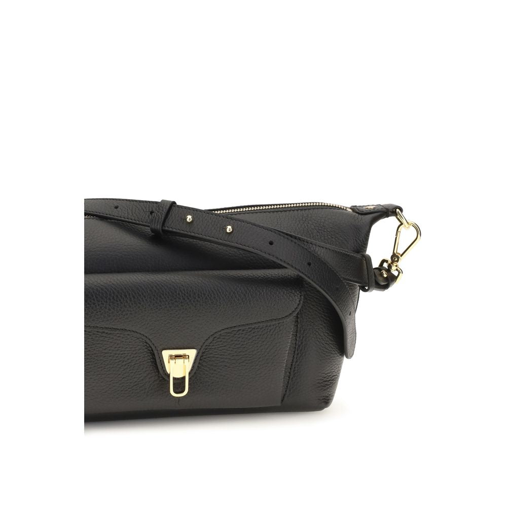 Coccinelle Black Calf Leather Bos Taurus Shoulder Bag | Regal Royce
