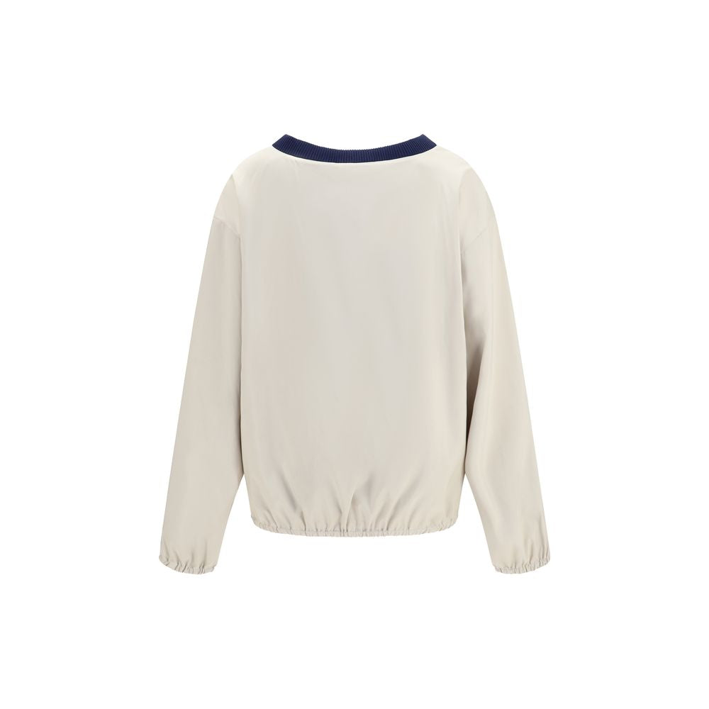 Miu Miu Beige Recycled Polyester Sweatshirt | Regal Royce