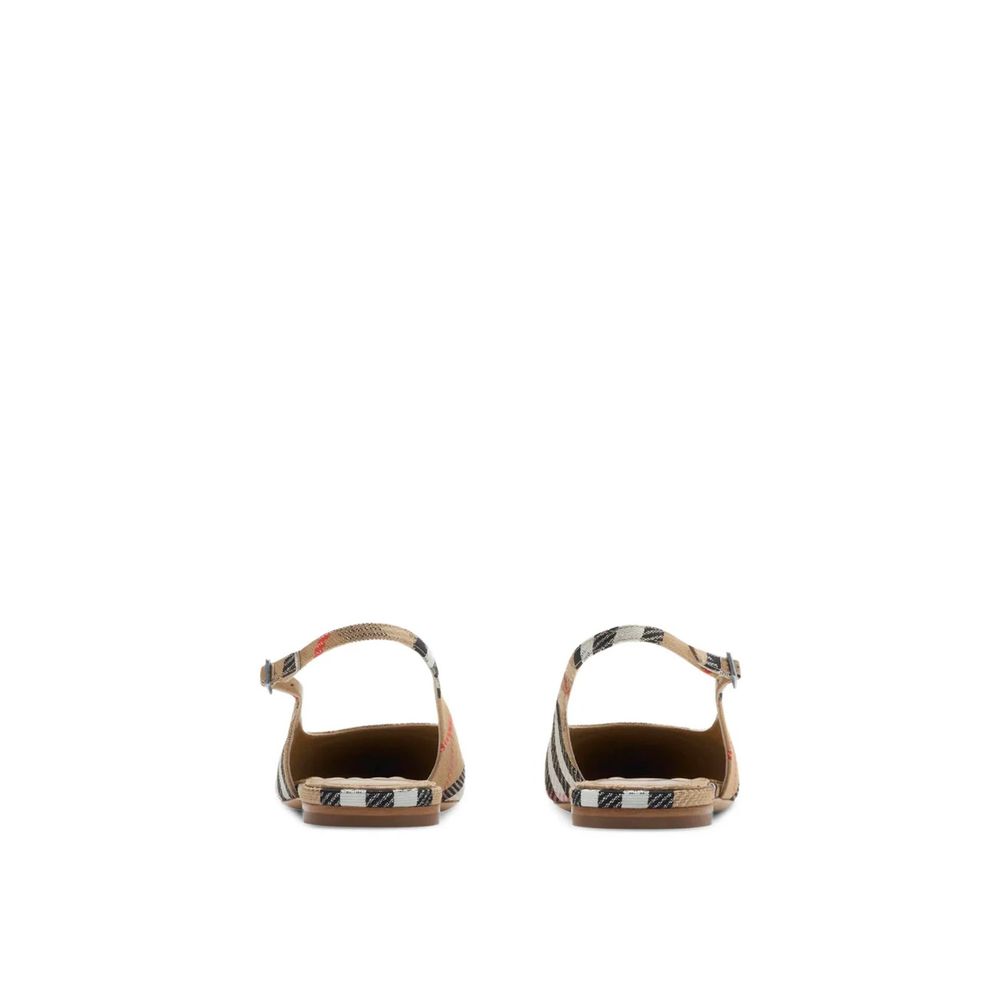Burberry Brown Fabric Ballet Flats | Regal Royce