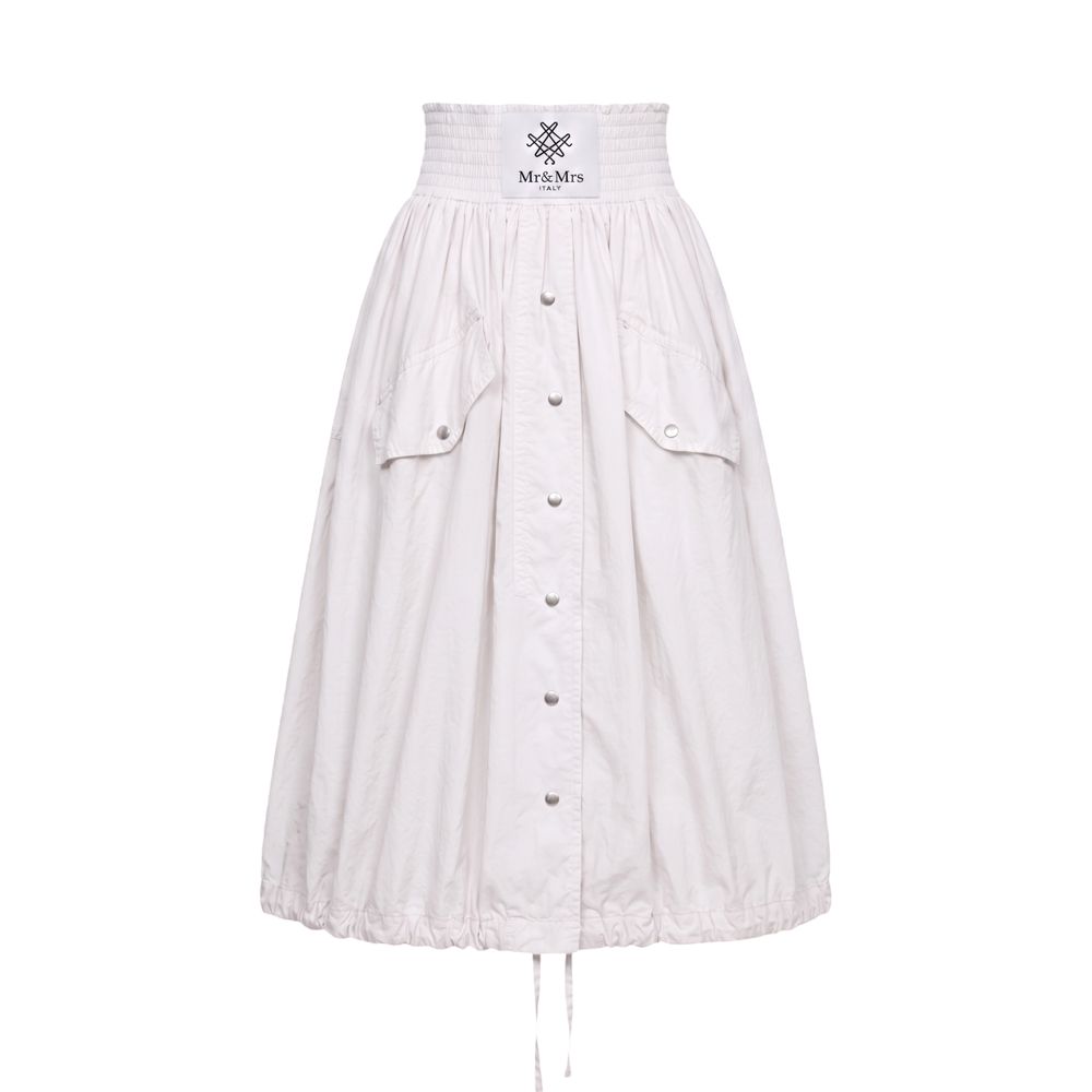 Mr&Mrs Italy White Polyamide Women Skirt | Regal Royce