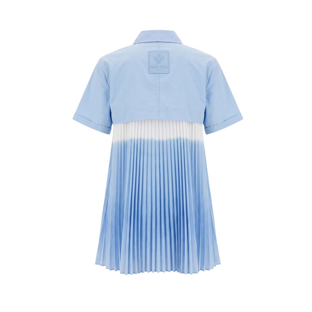 Mr&Mrs Italy Light Blue Cotton Women Shirt | Regal Royce