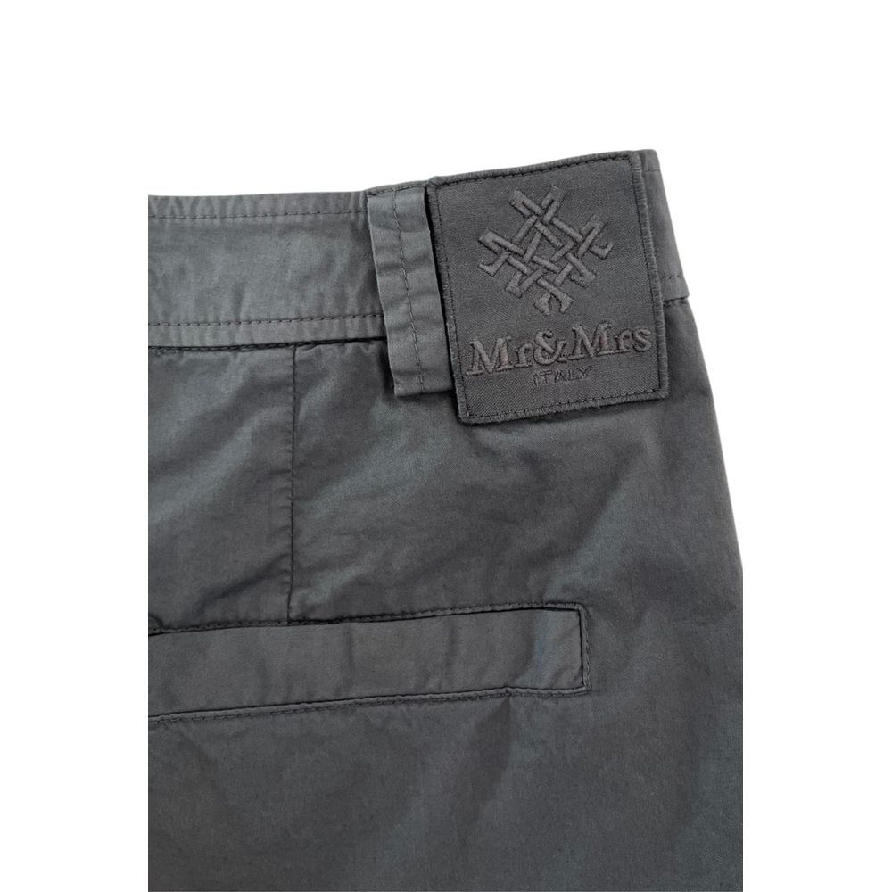 Mr&Mrs Italy Grey Cotton Women Shorts | Regal Royce