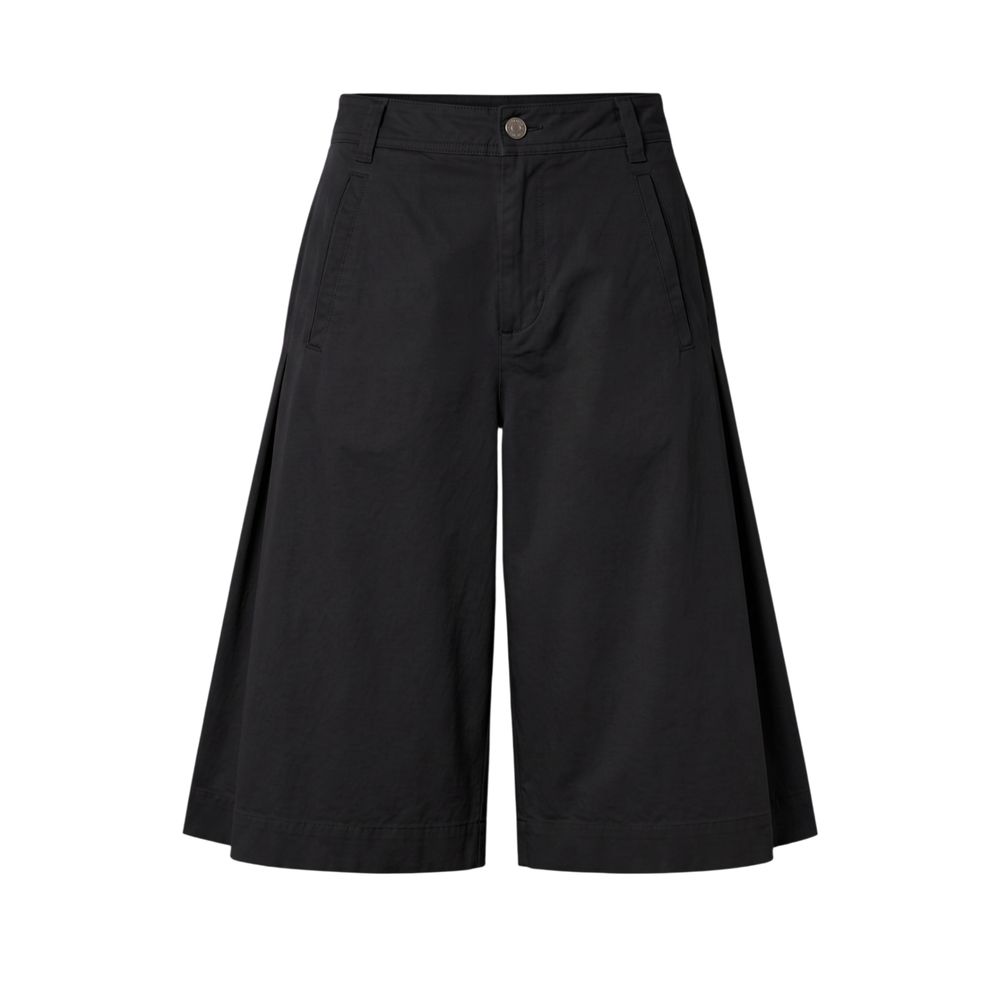 Mr&Mrs Italy Black Cotton Women Shorts | Regal Royce