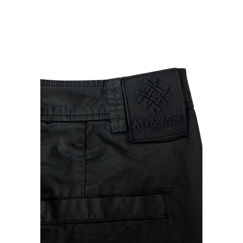 Mr&Mrs Italy Black Cotton Women Shorts | Regal Royce