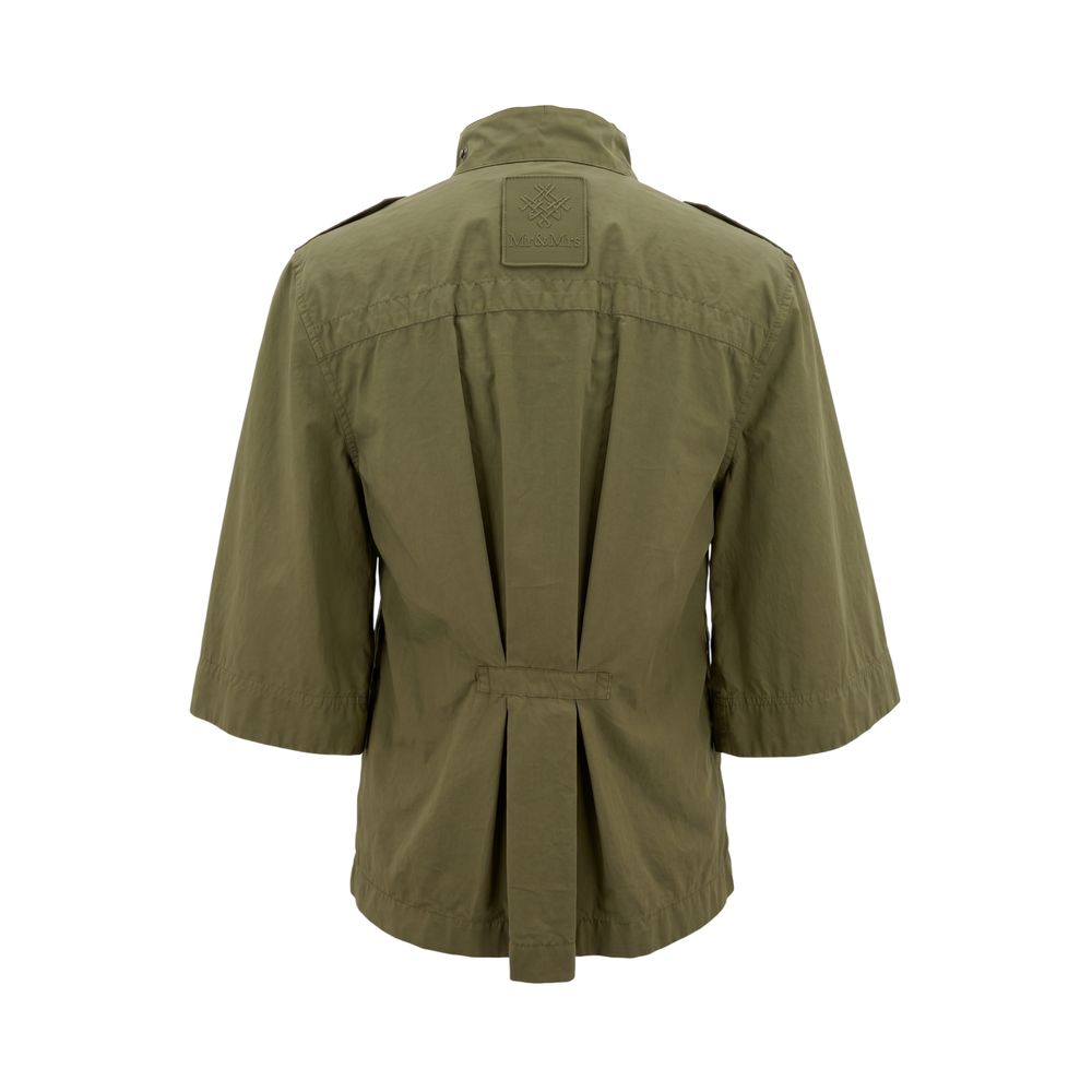 Mr&Mrs Italy Green Cotton Women Shirt | Regal Royce