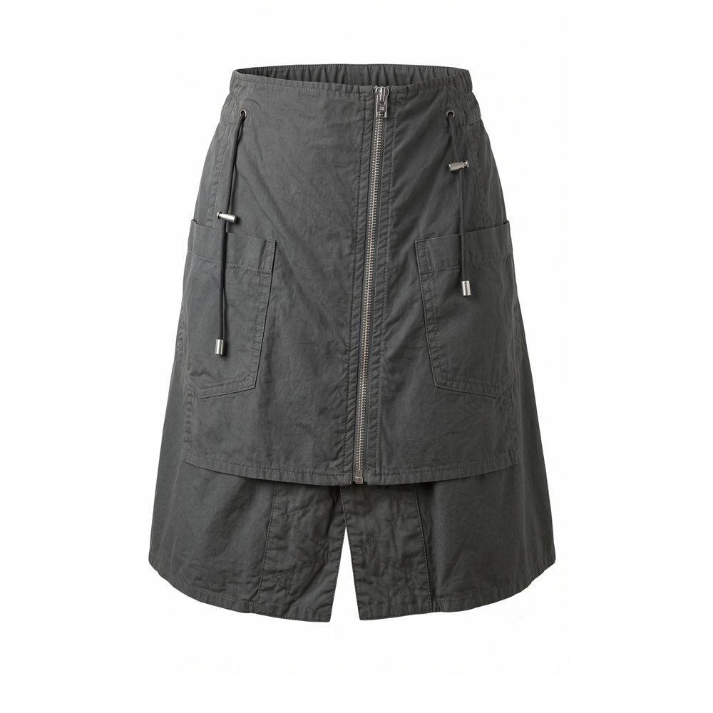 Mr&Mrs Italy Grey Cotton Women Skirt | Regal Royce