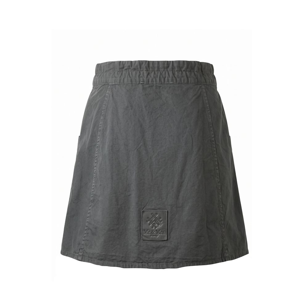 Mr&Mrs Italy Grey Cotton Women Skirt | Regal Royce