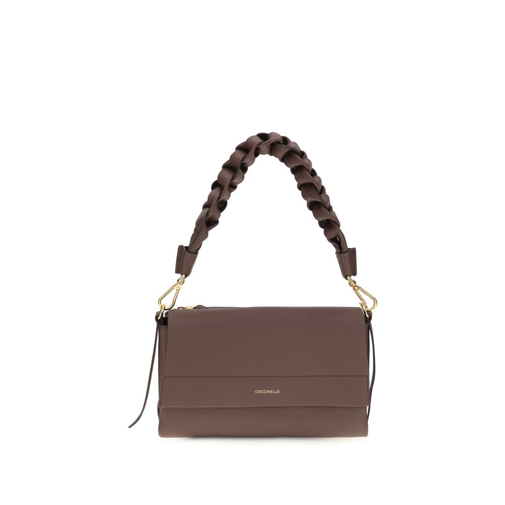 Coccinelle Brown Calf Leather Bos Taurus Shoulder Bag | Regal Royce