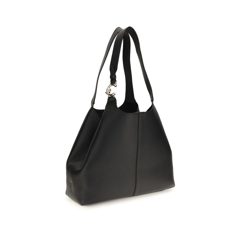 Coccinelle Black Calf Leather Bos Taurus Shoulder Bag | Regal Royce