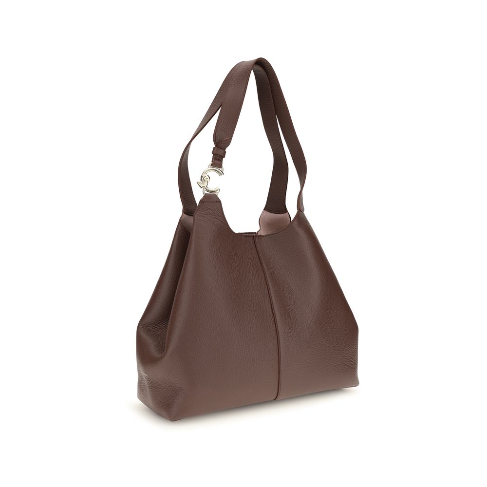 Coccinelle Beige Calf Leather Bos Taurus Shoulder Bag | Regal Royce