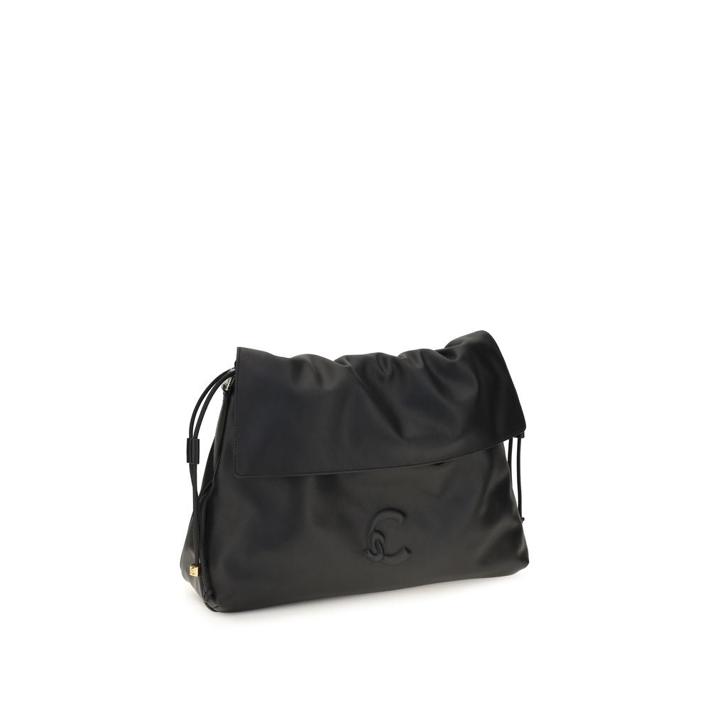 Coccinelle Black Calf Leather Bos Taurus Shoulder Bag | Regal Royce