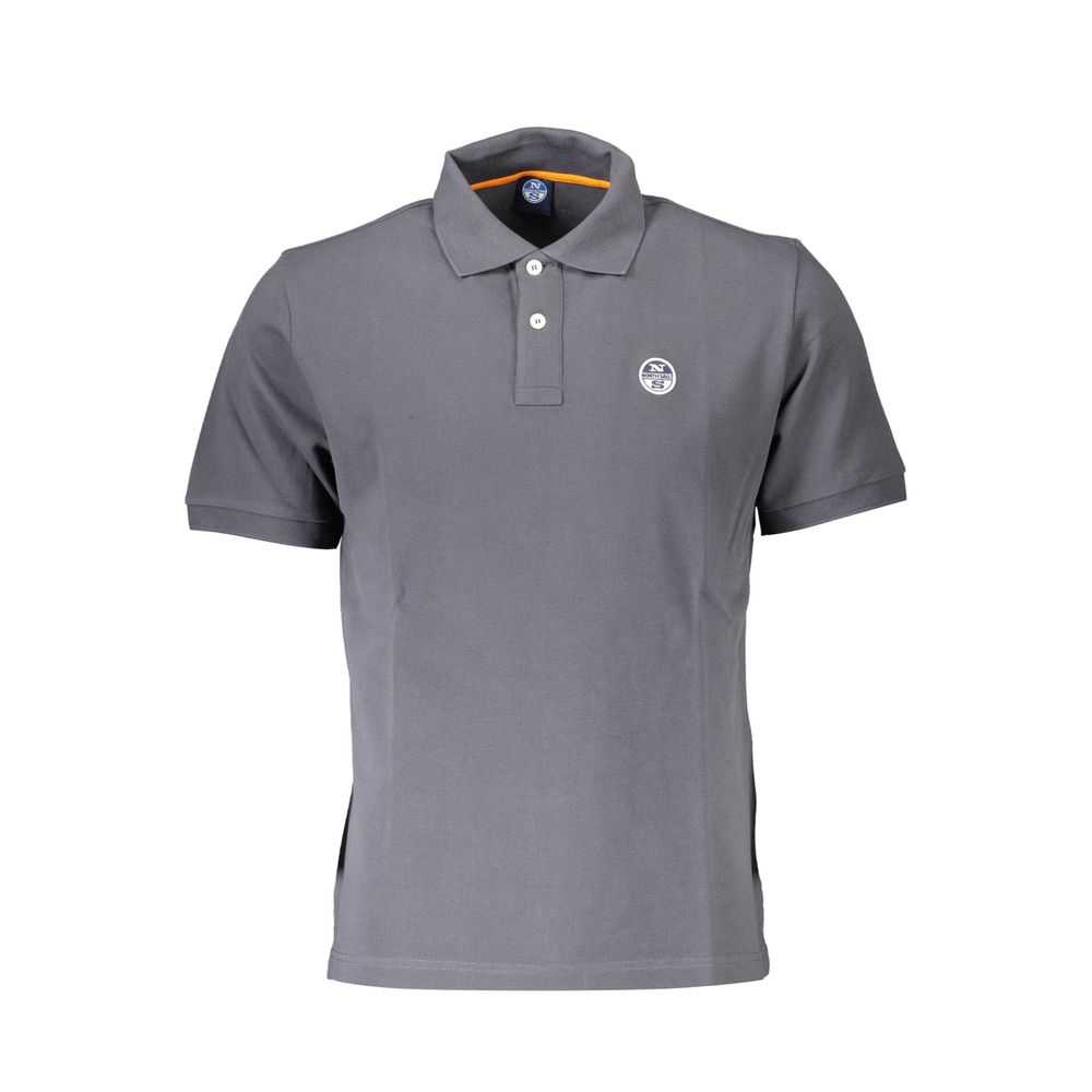 North Sails Gray Cotton Men's Polo Shirt | Regal Royce