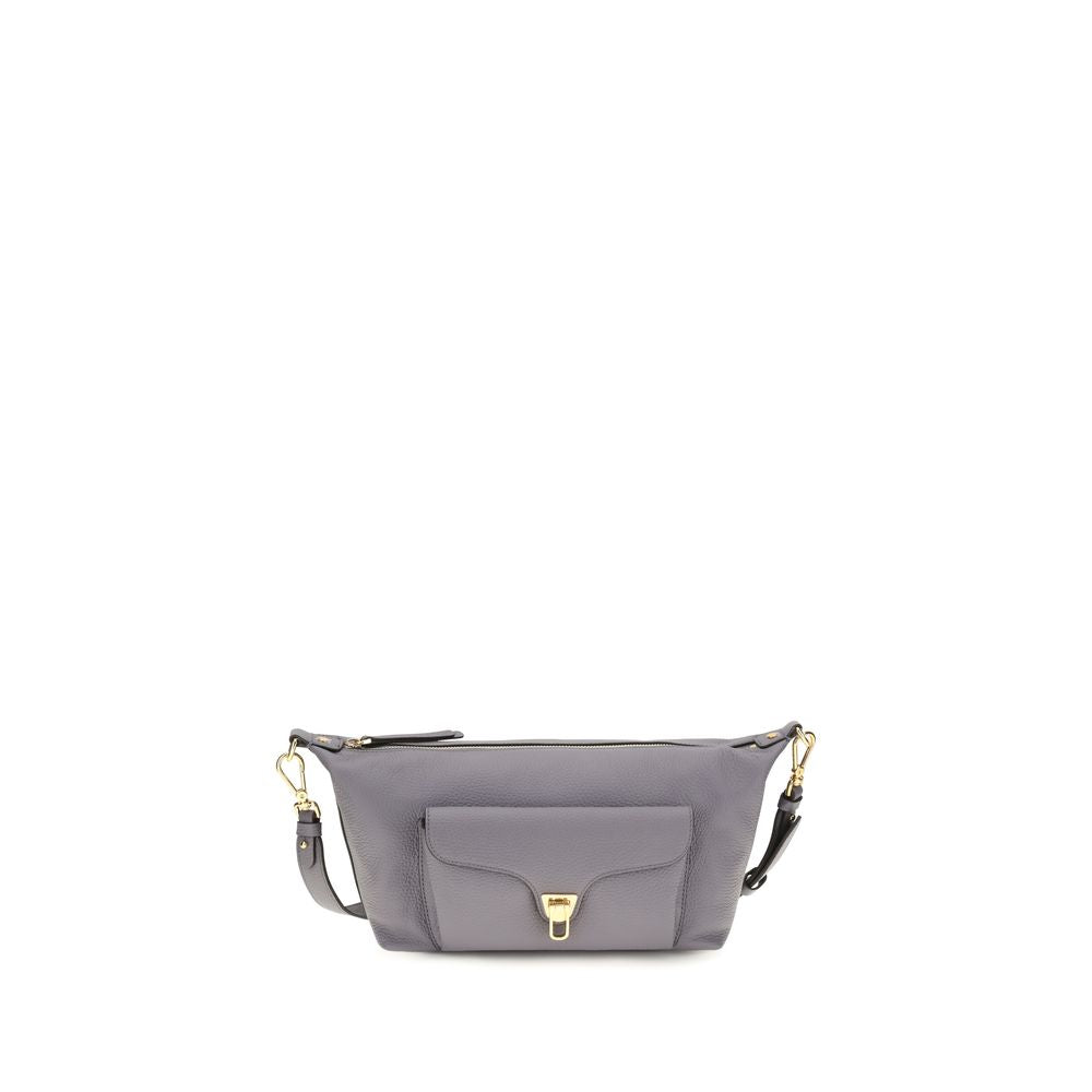 Coccinelle Gray Calf Leather Bos Taurus Shoulder Bag | Regal Royce