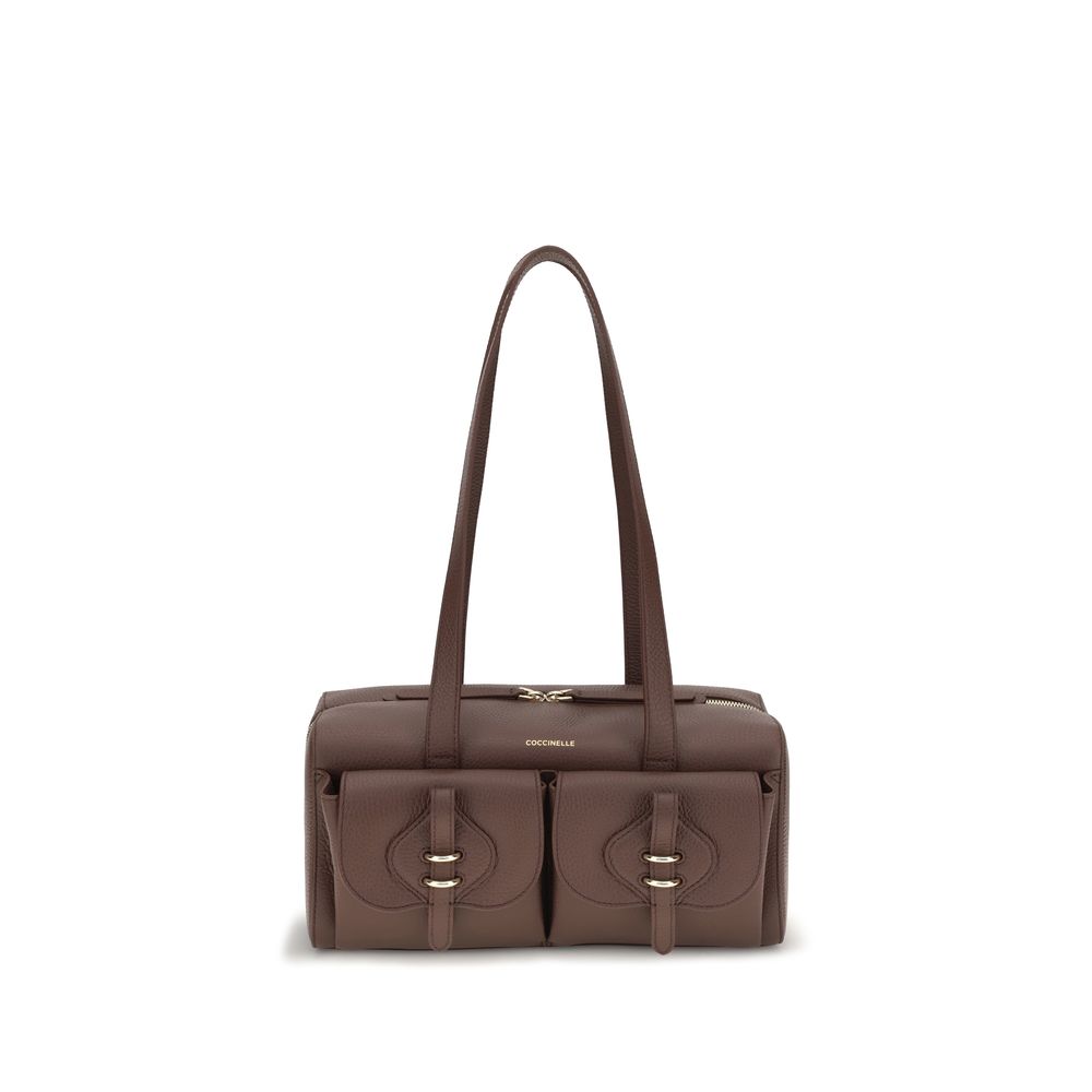 Coccinelle Brown Calf Leather Bos Taurus Shoulder Bag | Regal Royce
